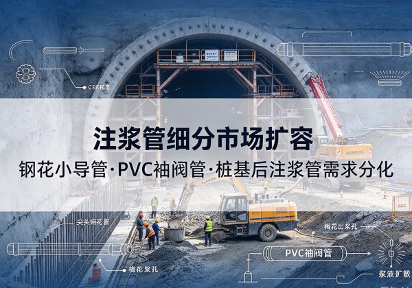 太谷注浆管细分市场扩容，隧道钢花小导管、PVC 袖阀管、桩基后注浆管需求分化